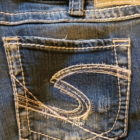 Silver Twisted Jeans - Picture 4 of 4